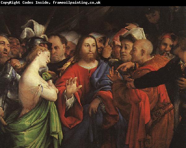 Lorenzo Lotto Christ and the Adulteress